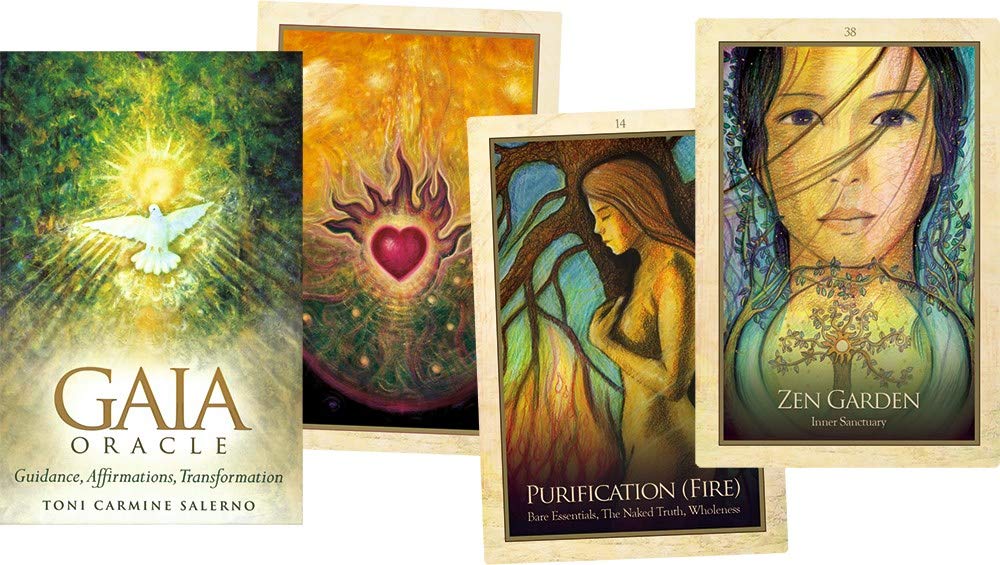 Gaia Oracle : Guidance, Affirmations, Transformation Book and Oracle Card Set - Sold by Witch, Please!