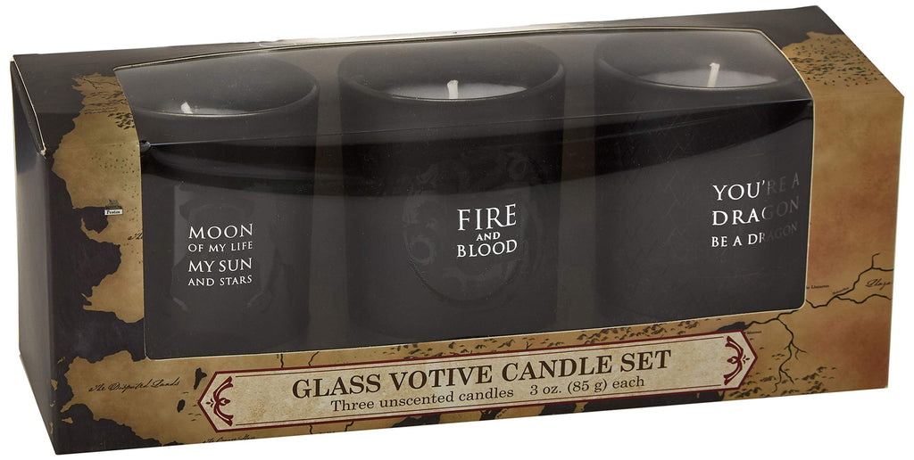 Game of Thrones: Glass Votive Candle Pack : Set of 3