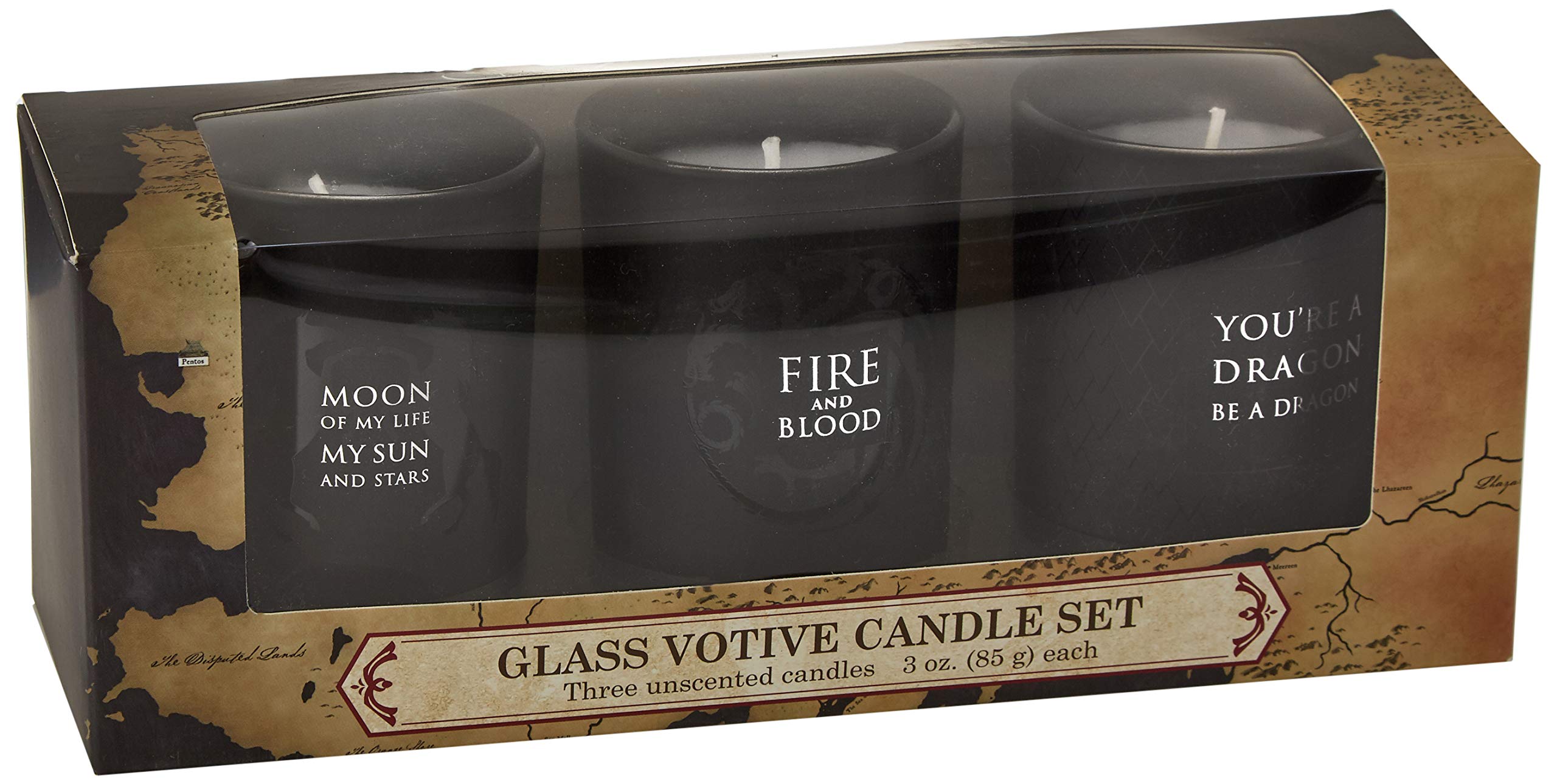 Game of Thrones: Glass Votive Candle Pack : Set of 3