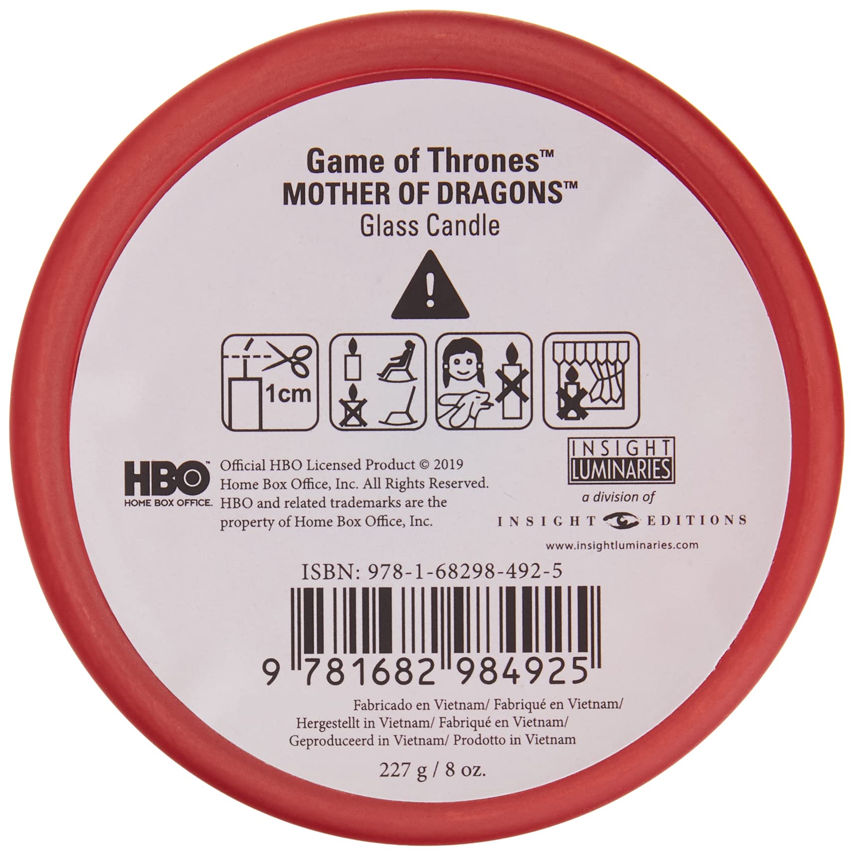 Game of Thrones: Mother of Dragons Glass Candle