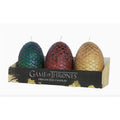 Game of Thrones: Sculpted Dragon Egg Candles : Set of 3