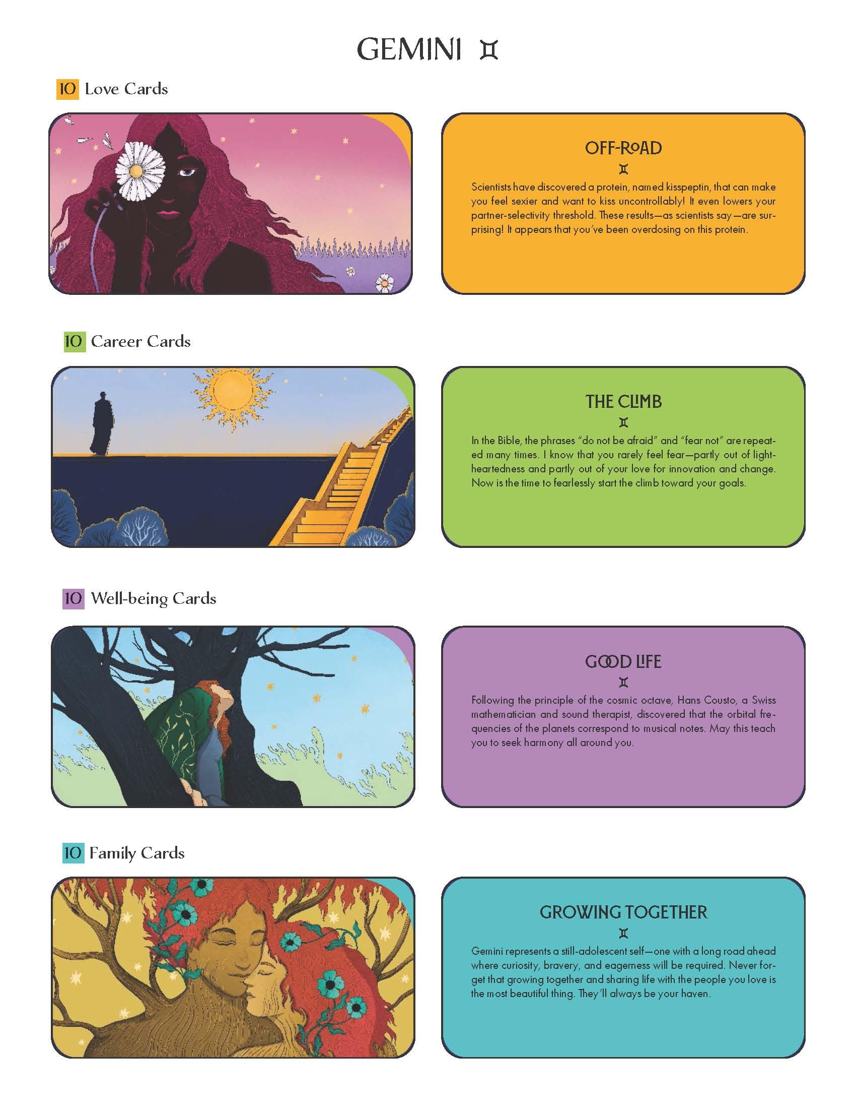 Gemini Pocket Zodiac Cards : 40 Magical Messages from the Stars - Sold by Witch, Please!