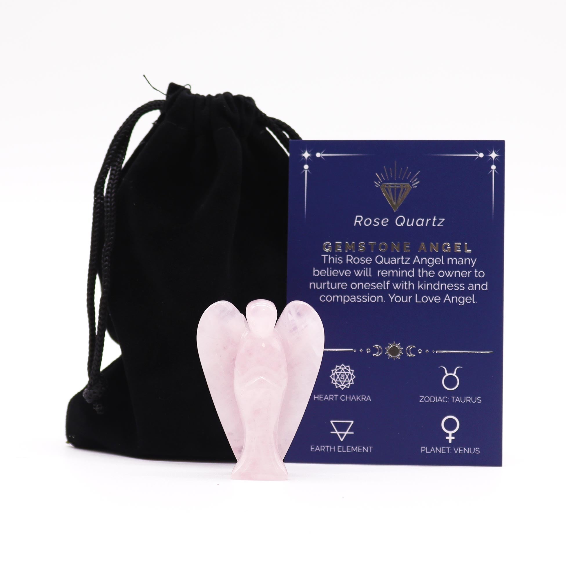 Gemstone Angel - Rose Quartz From Witch, Please!
