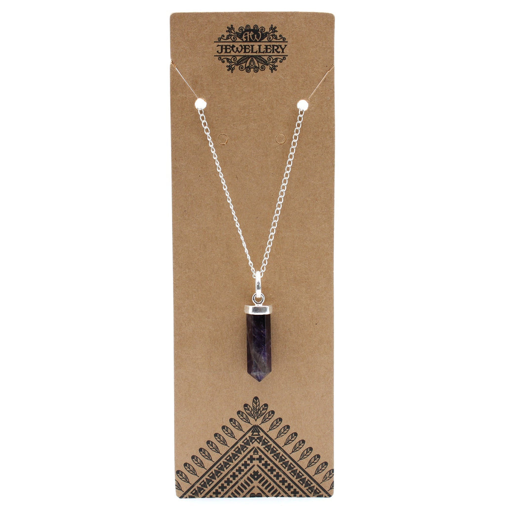 Gemstone Classic Point Pendant - Amethyst From Witch, Please!