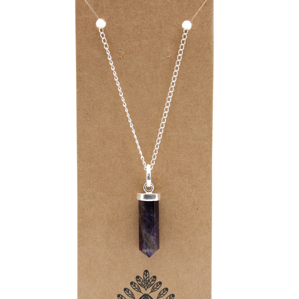 Gemstone Classic Point Pendant - Amethyst From Witch, Please!