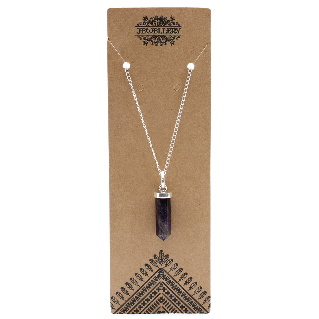 Gemstone Classic Point Pendant - Amethyst From Witch, Please!