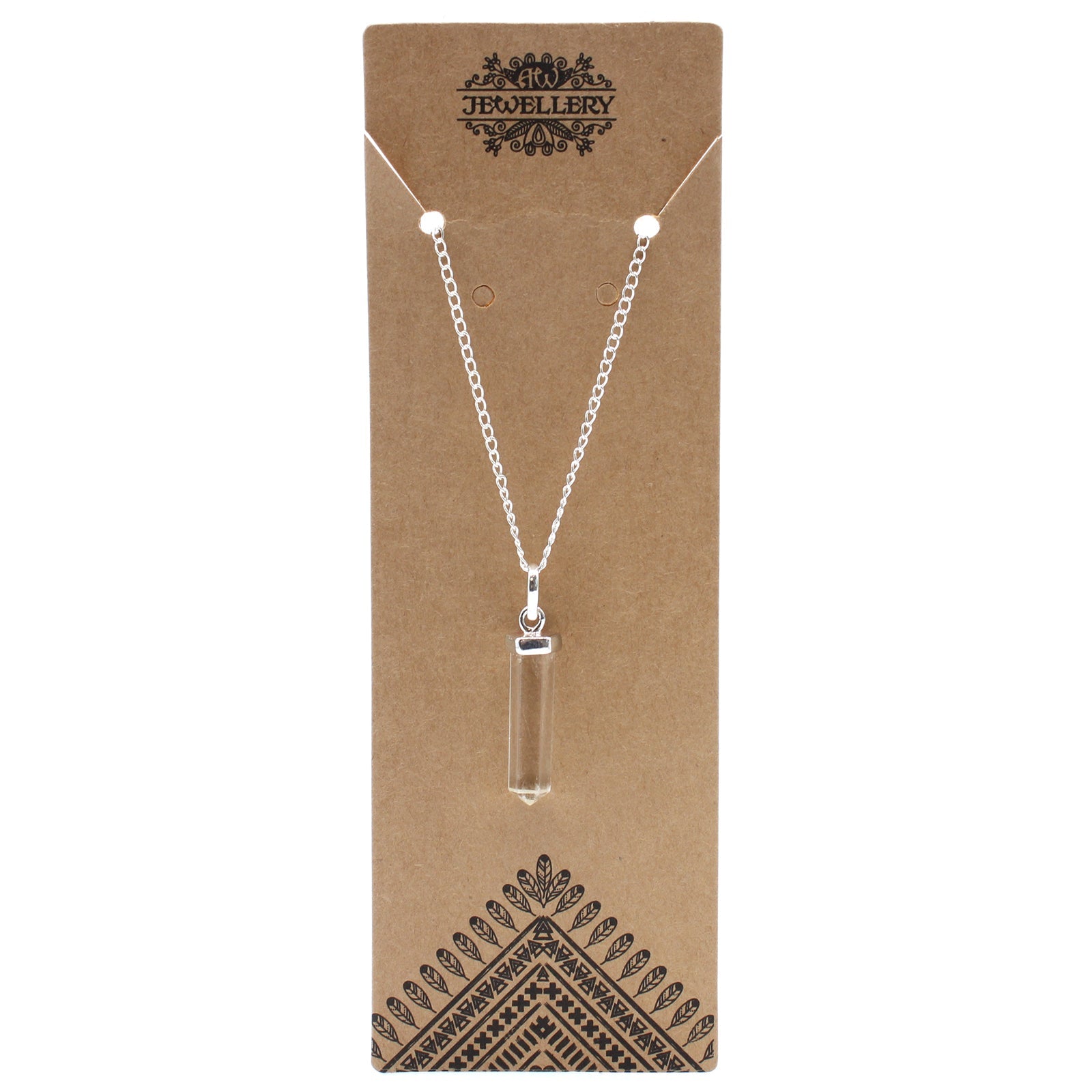 Gemstone Classic Point Pendant - Rock Quartz From Witch, Please!