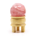 Gemstone Faceted Healing Ball & Stand - Rose Quartz From Witch, Please!