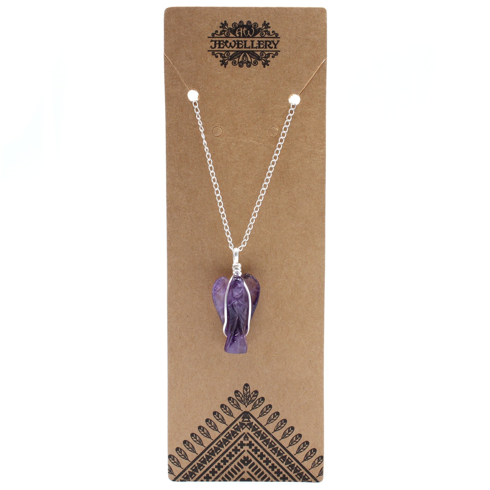 Gemstone Guardian Angel Pendant - Amethyst From Witch, Please!