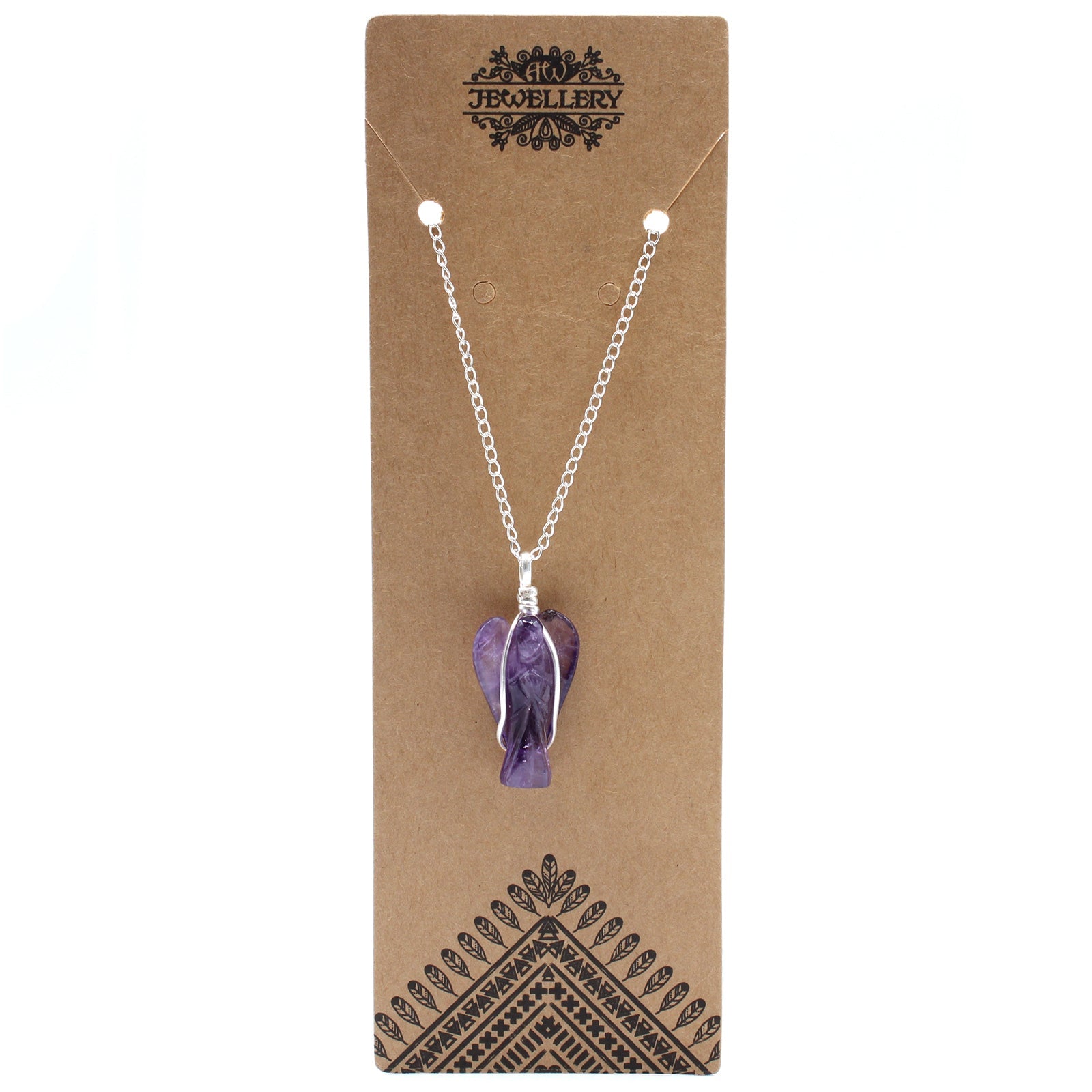 Gemstone Guardian Angel Pendant - Amethyst From Witch, Please!