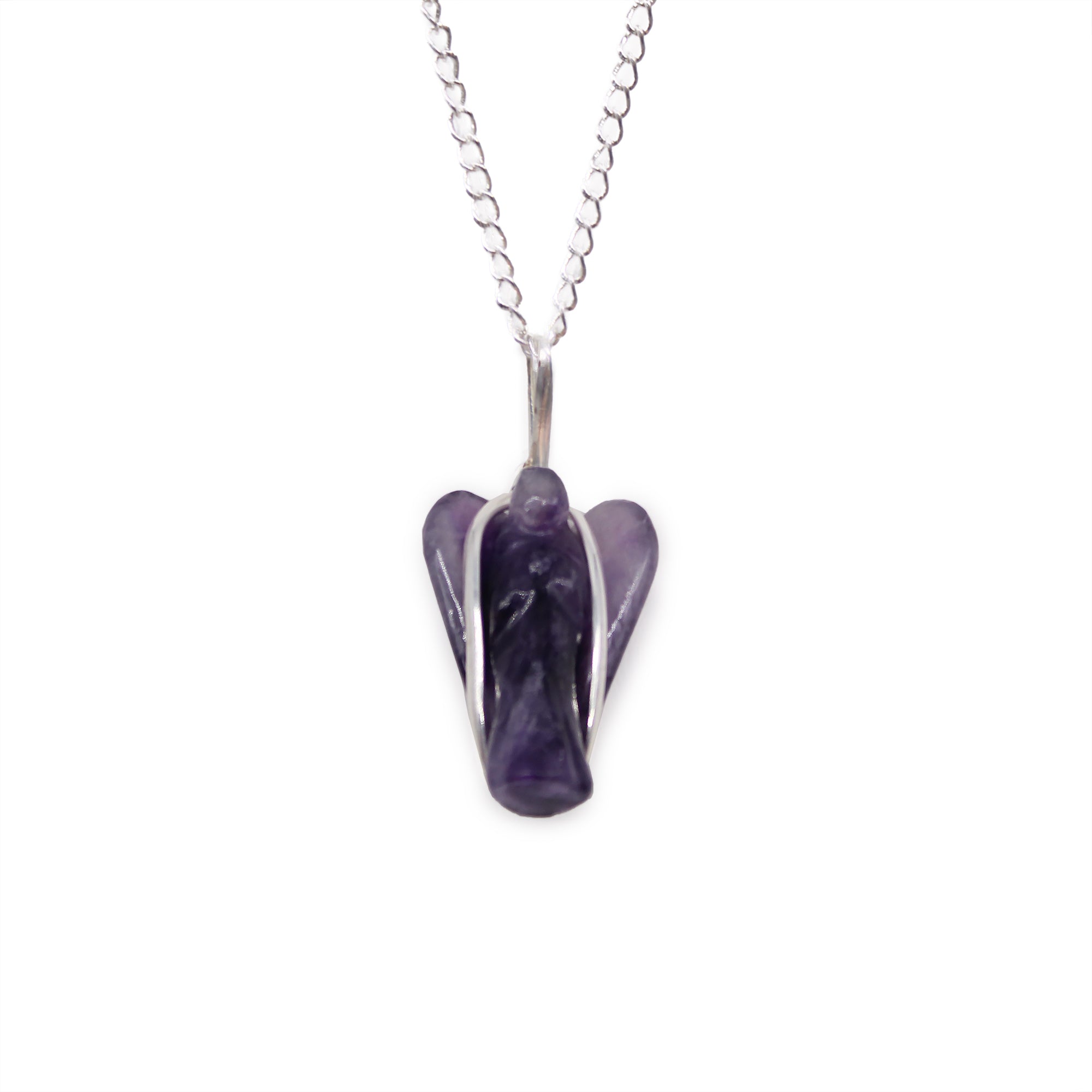 Gemstone Guardian Angel Pendant - Amethyst From Witch, Please!