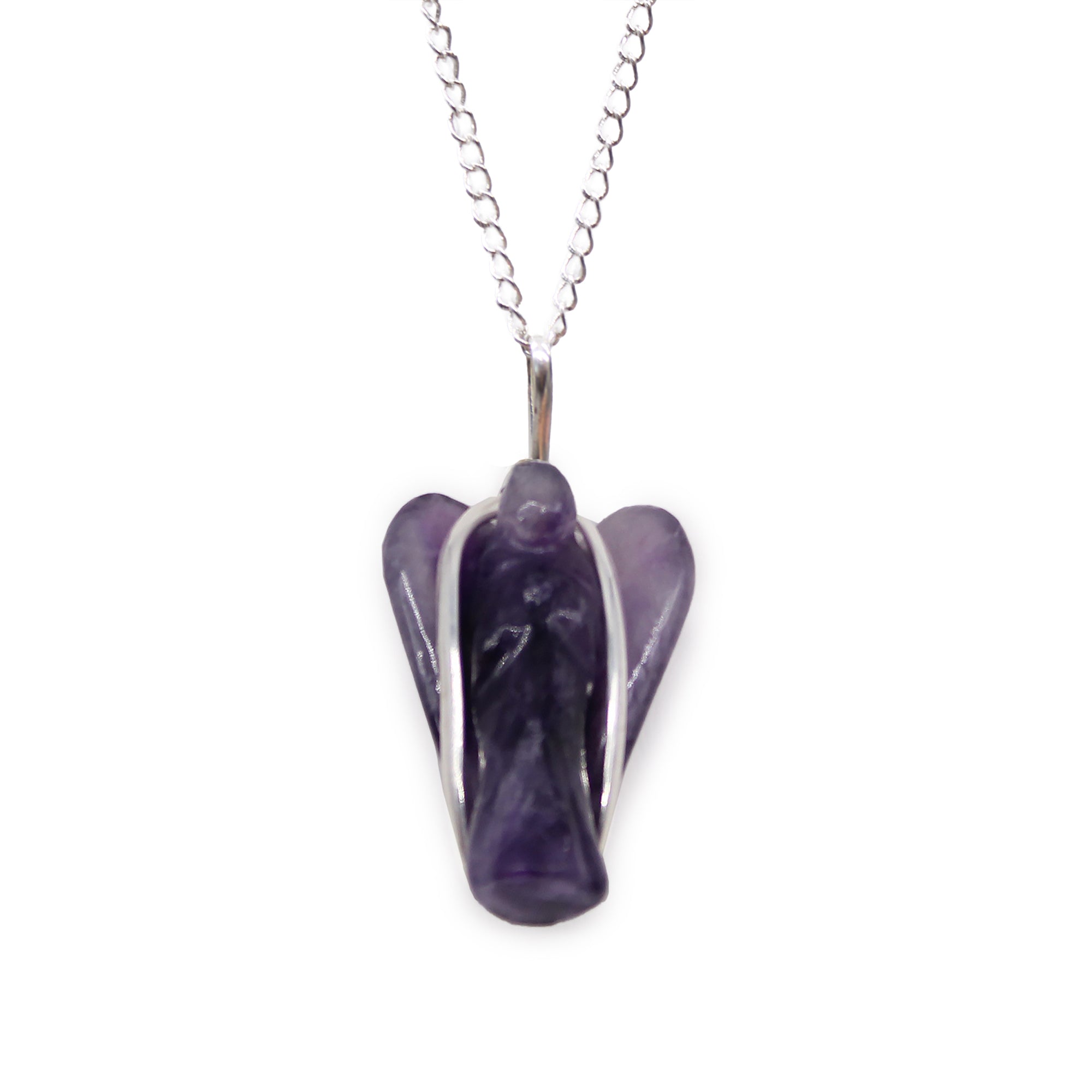 Gemstone Guardian Angel Pendant - Amethyst From Witch, Please!
