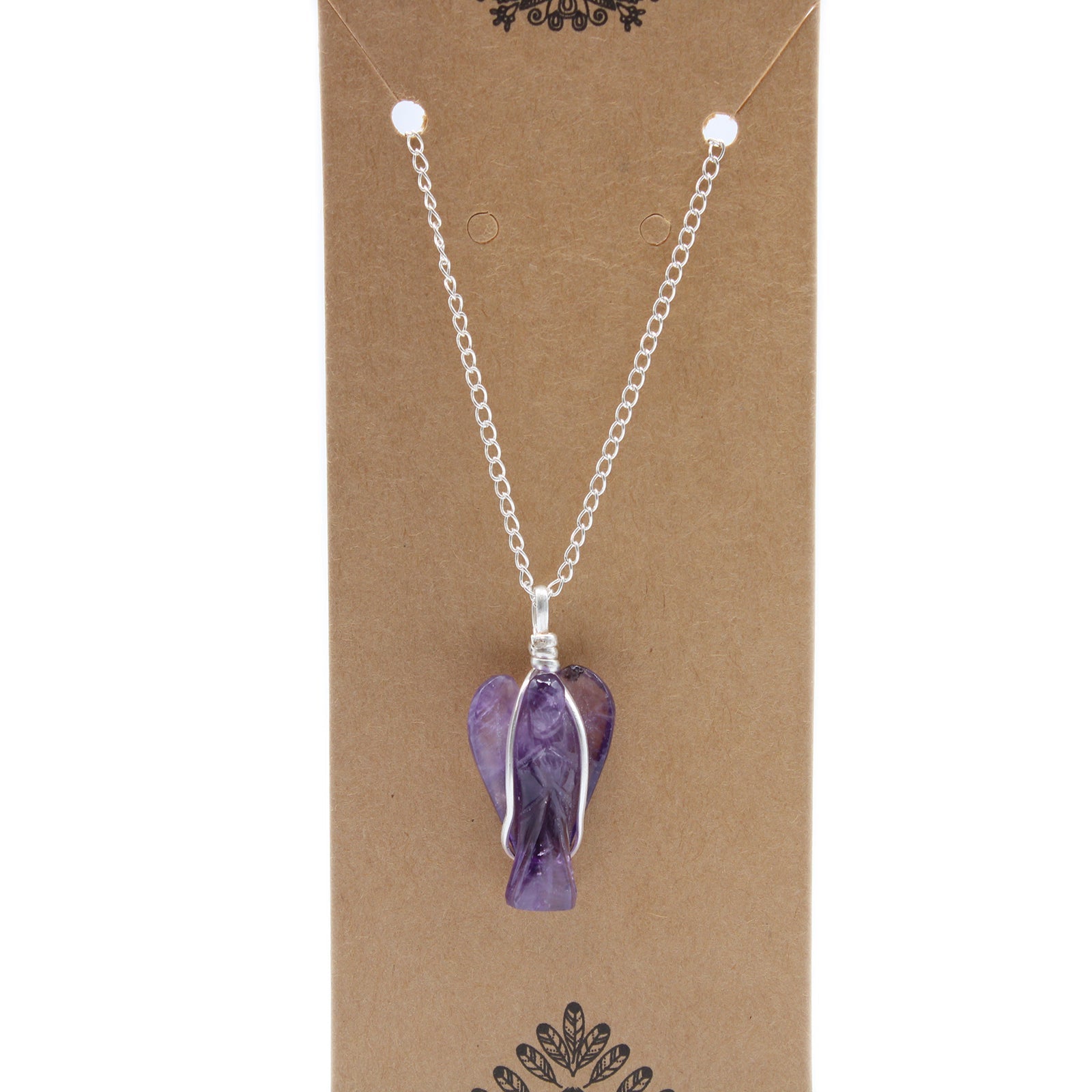 Gemstone Guardian Angel Pendant - Amethyst From Witch, Please!