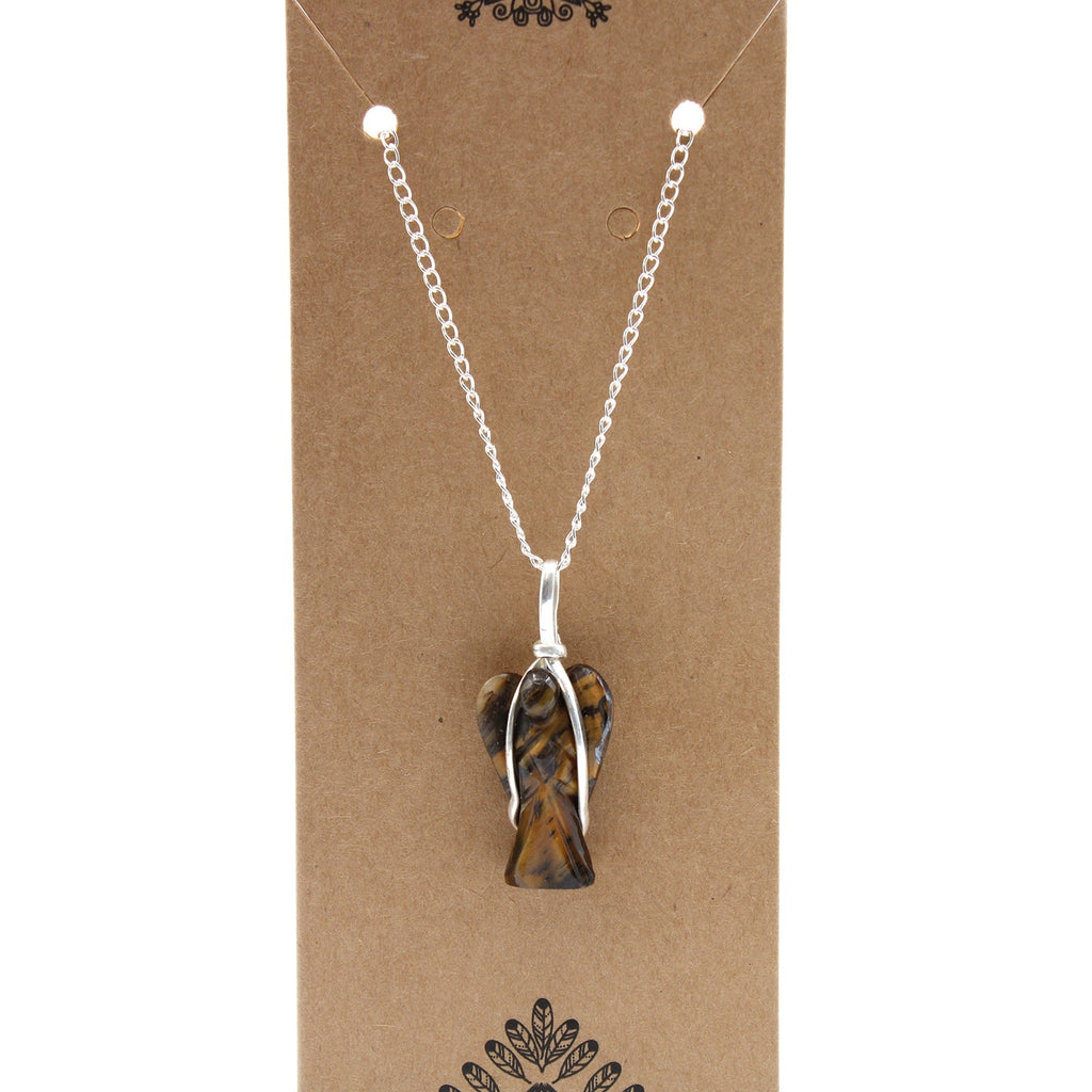 Gemstone Guardian Angel Pendant - Tiger Eye From Witch, Please!