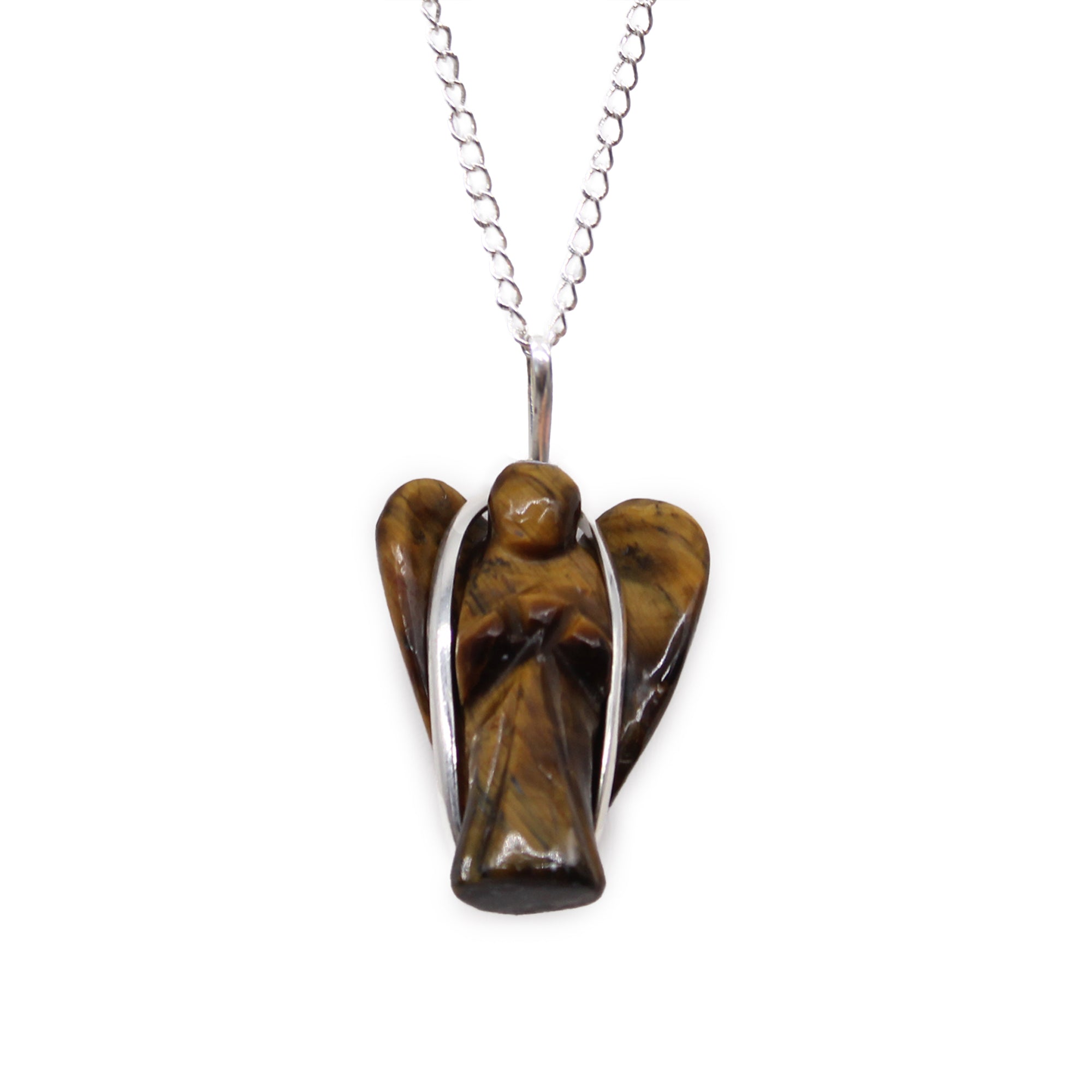 Gemstone Guardian Angel Pendant - Tiger Eye From Witch, Please!