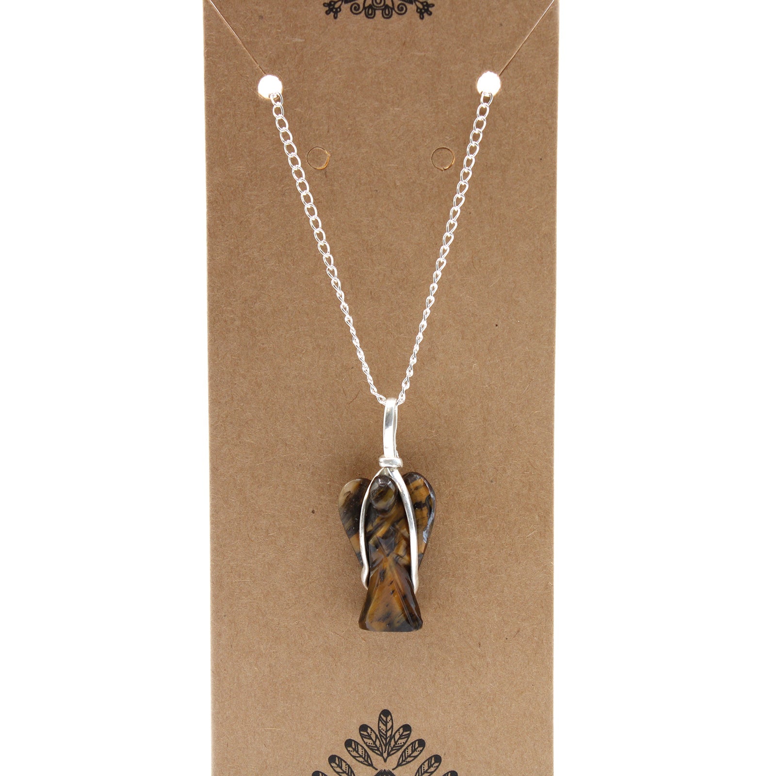 Gemstone Guardian Angel Pendant - Tiger Eye From Witch, Please!