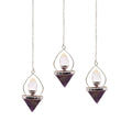 Gemstone Lantern of Life Pendulum - Amethyst & Rock Quartz From Witch, Please!
