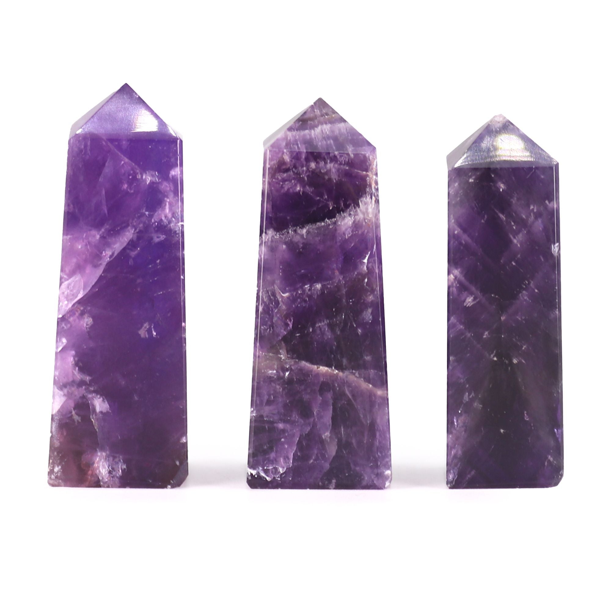 Gemstone Obelisk Point approx 5cm - African Amethyst Points