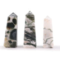Gemstone Obelisk Point approx 5cm - Moss Agate Points