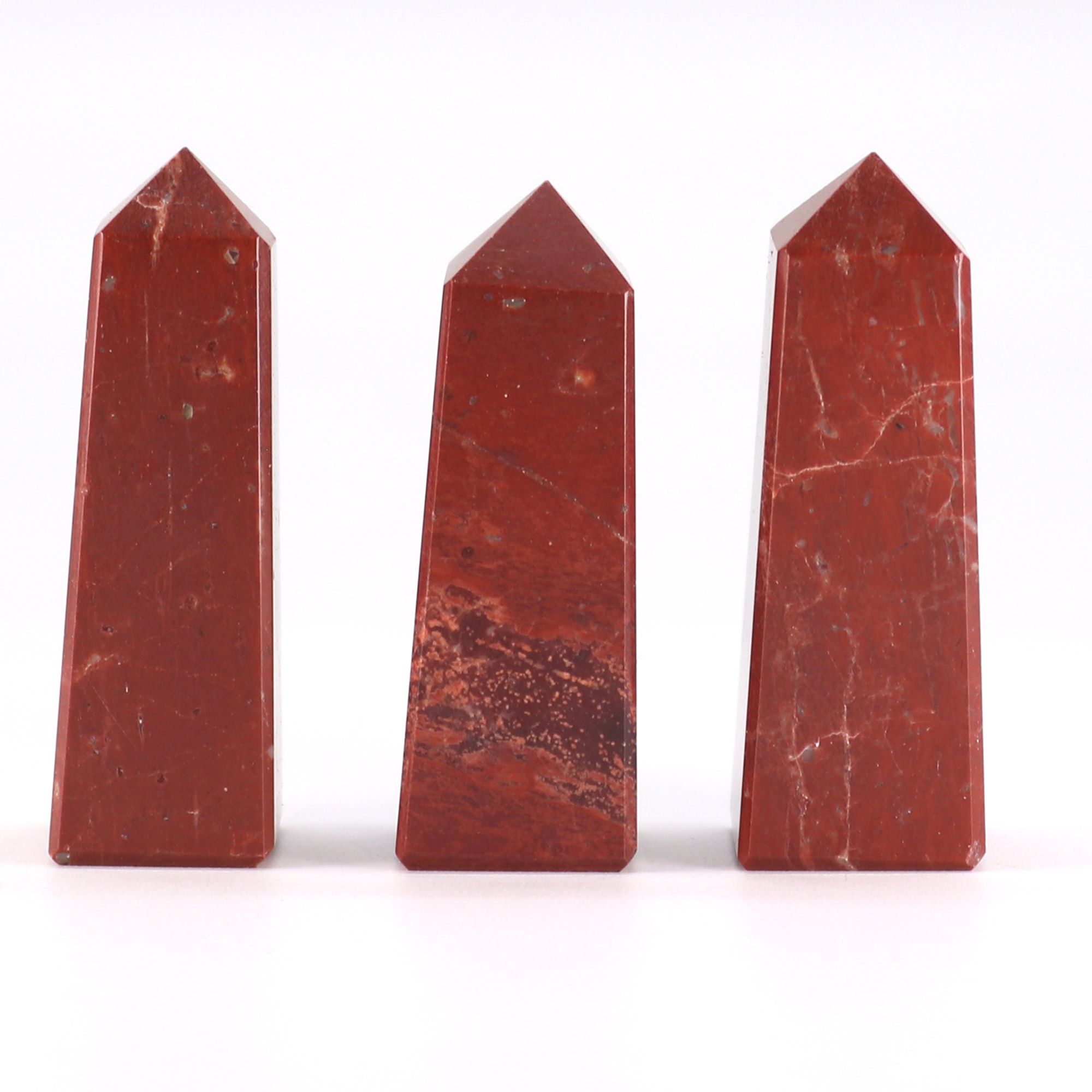 Gemstone Obelisk Points approx 5cm - Red Jasper