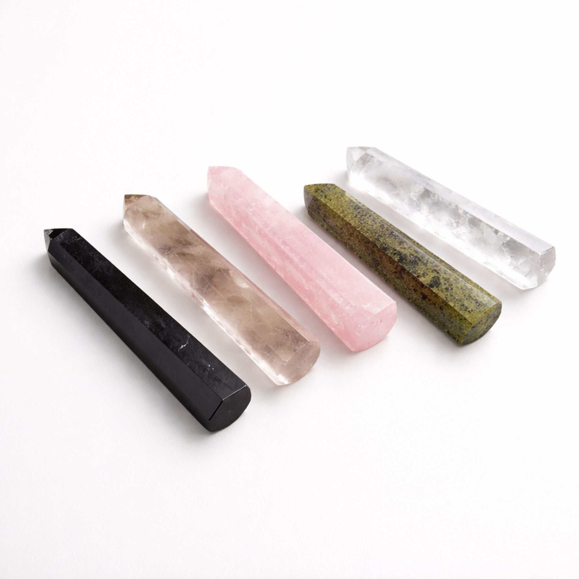 Gemstone Six Face Obelisk Point approx 11cm - Black Tourmaline Points