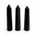 Gemstone Six Face Obelisk Point approx 17cm - Black Tourmaline Points