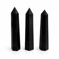 Gemstone Six Face Obelisk Point approx 17cm - Black Tourmaline Points