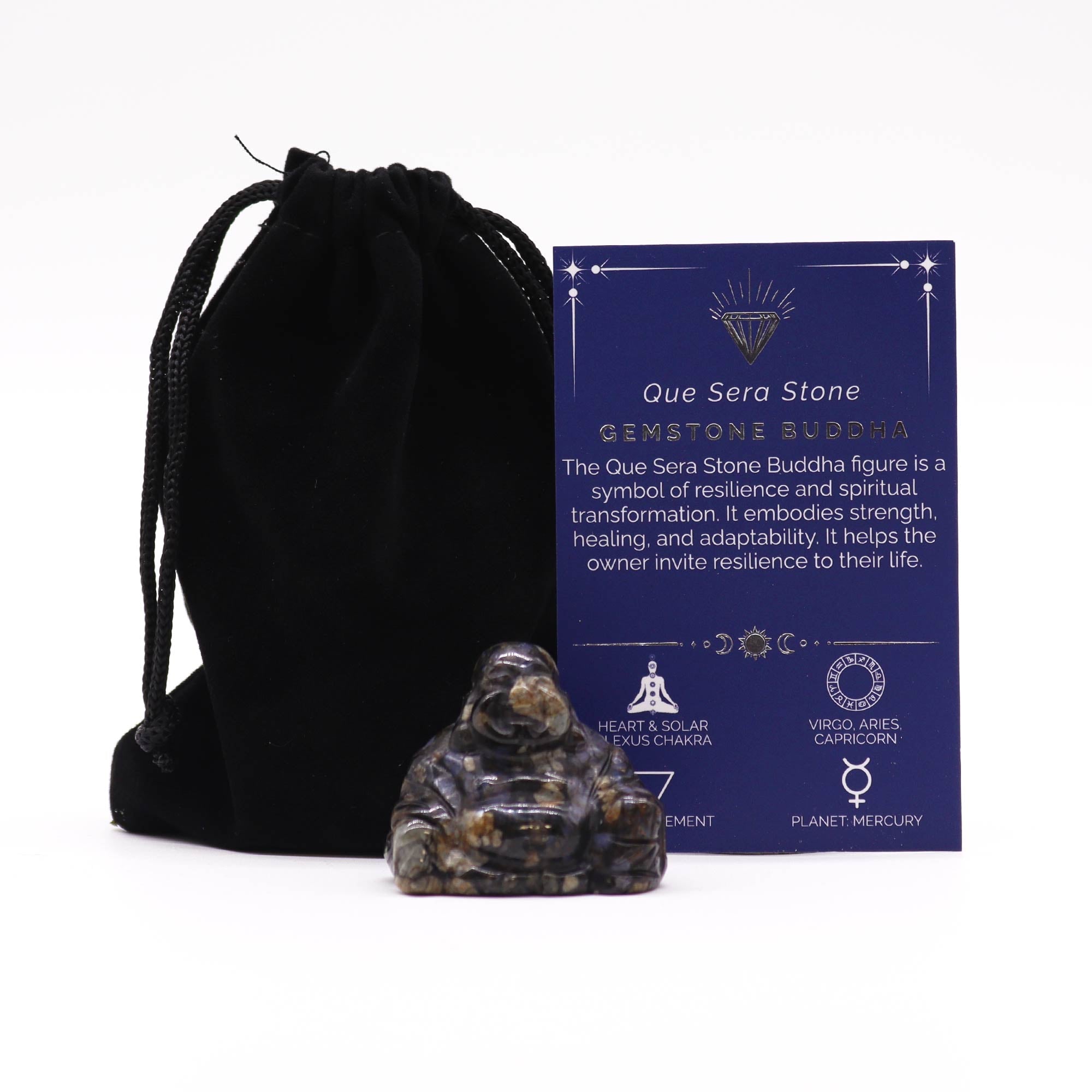 Gemstone Small Buddha - Que Sera Stone From Witch, Please!