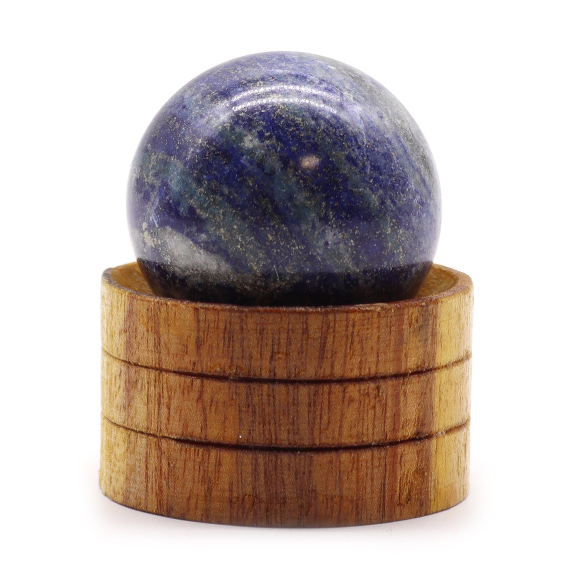 Gemstone Sphere 40mm - Afghan Lapis  with Stand From Witch, Please!