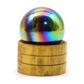 Gemstone Sphere 40mm - Amethyst Aura with Stand From Witch, Please!