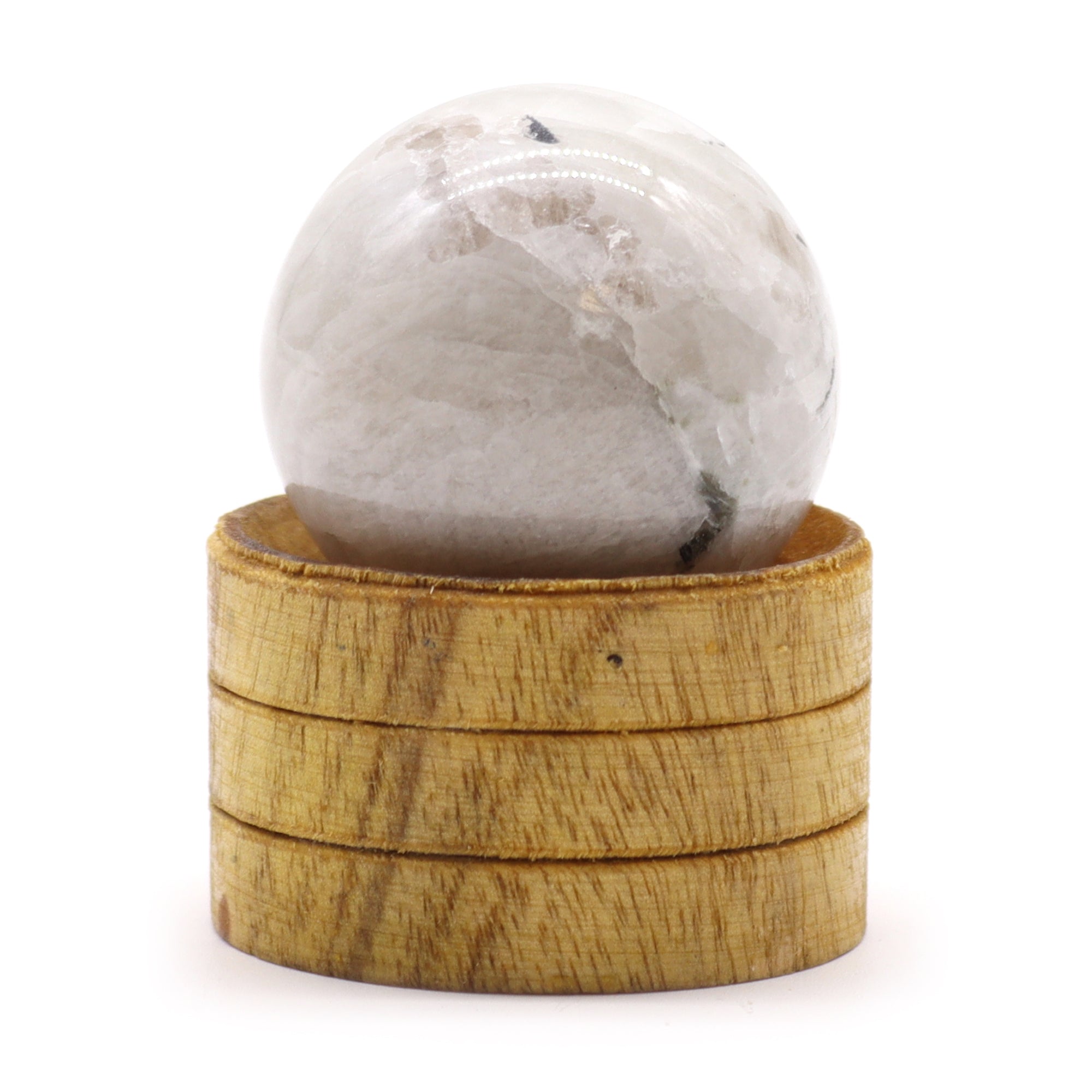 Gemstone Sphere 40mm - Indian Moonstone  with Stand From Witch, Please!