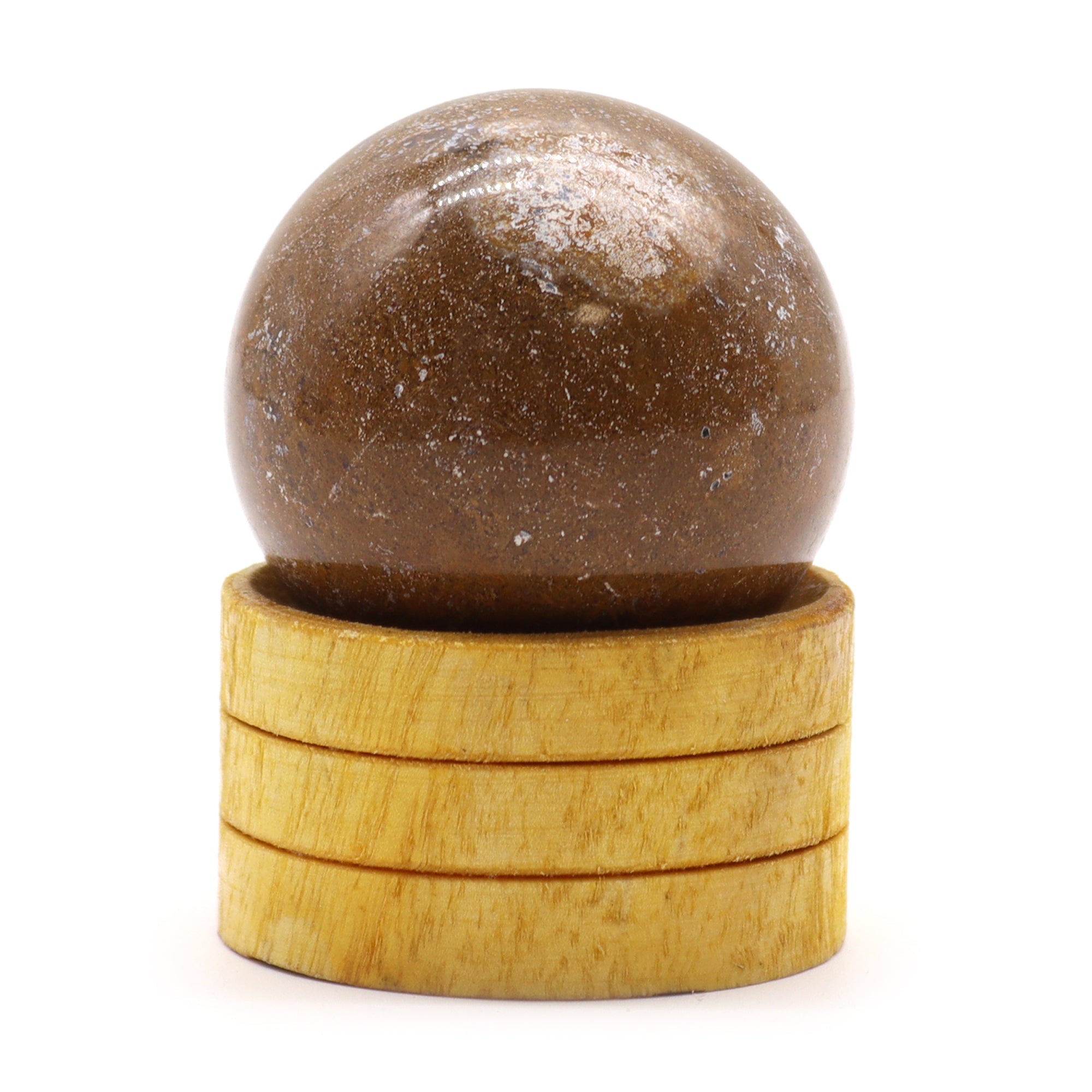 Gemstone Sphere 40mm - Ocean Agate with Stand From Witch, Please!