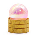 Gemstone Sphere 40mm - Rose Quartz Titanium Aura with Stand From Witch, Please!