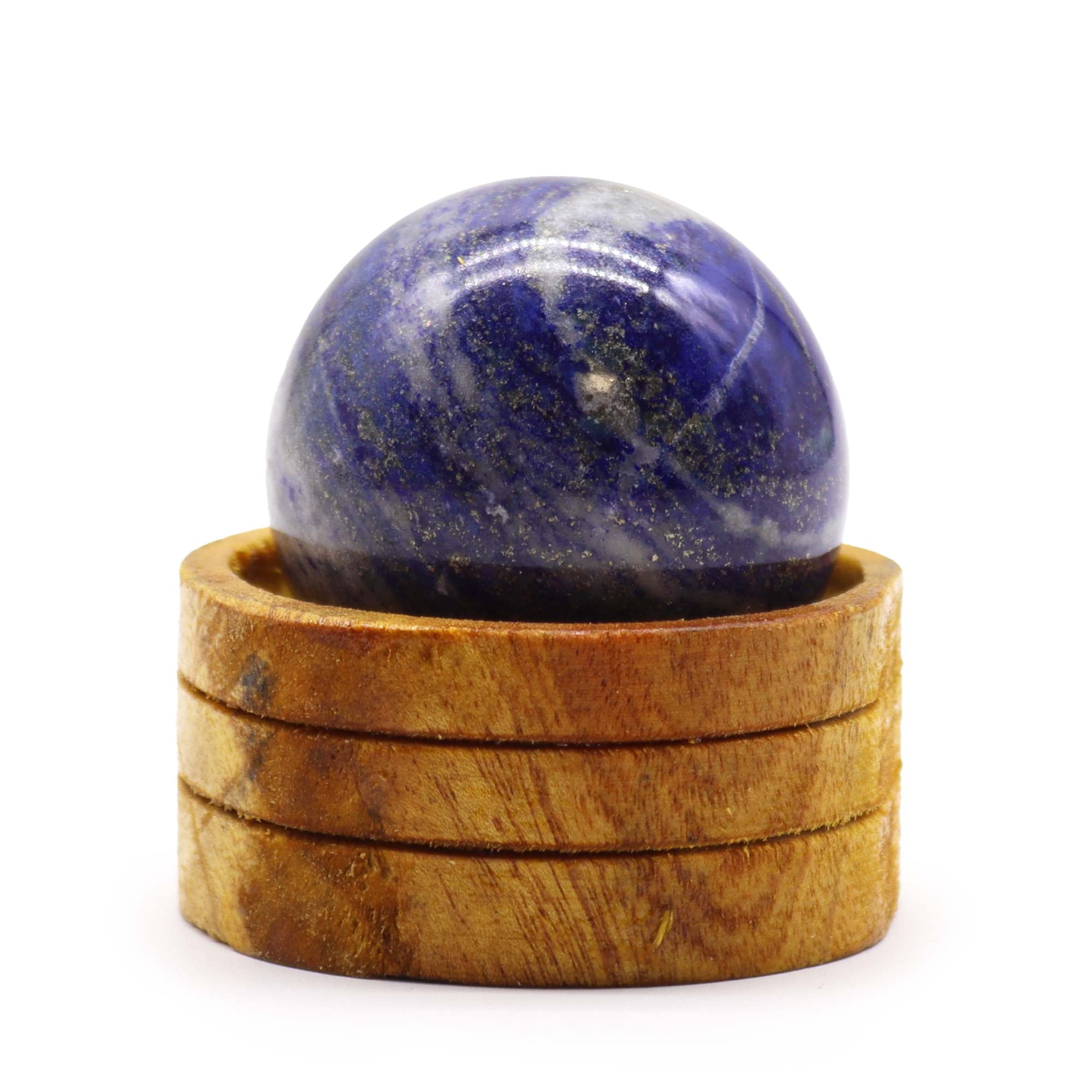Gemstone Sphere 50mm - Afghan Lapis  with Stand From Witch, Please!