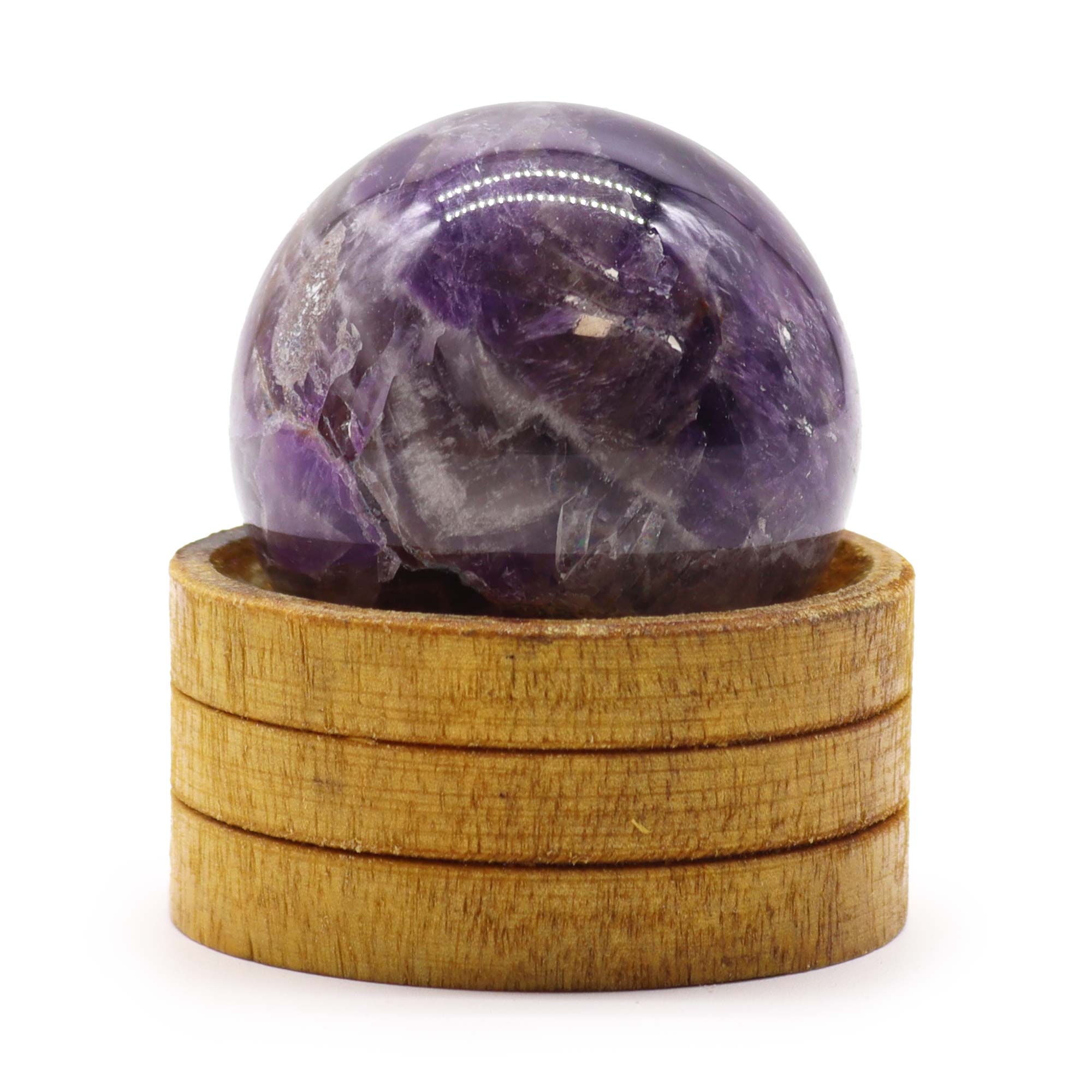 Gemstone Sphere 50mm - African Amethyst with Stand From Witch, Please!
