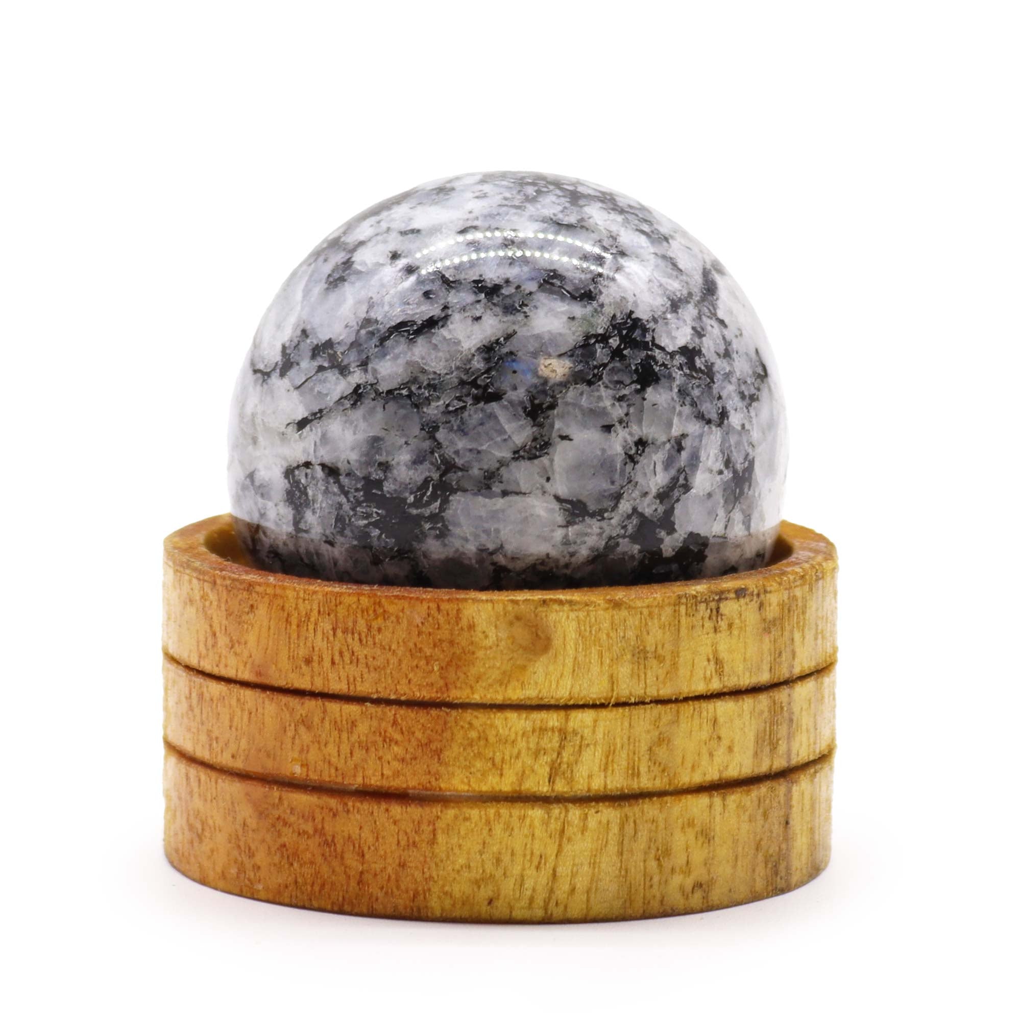 Gemstone Sphere 50mm - Indian Moonstone  with Stand From Witch, Please!