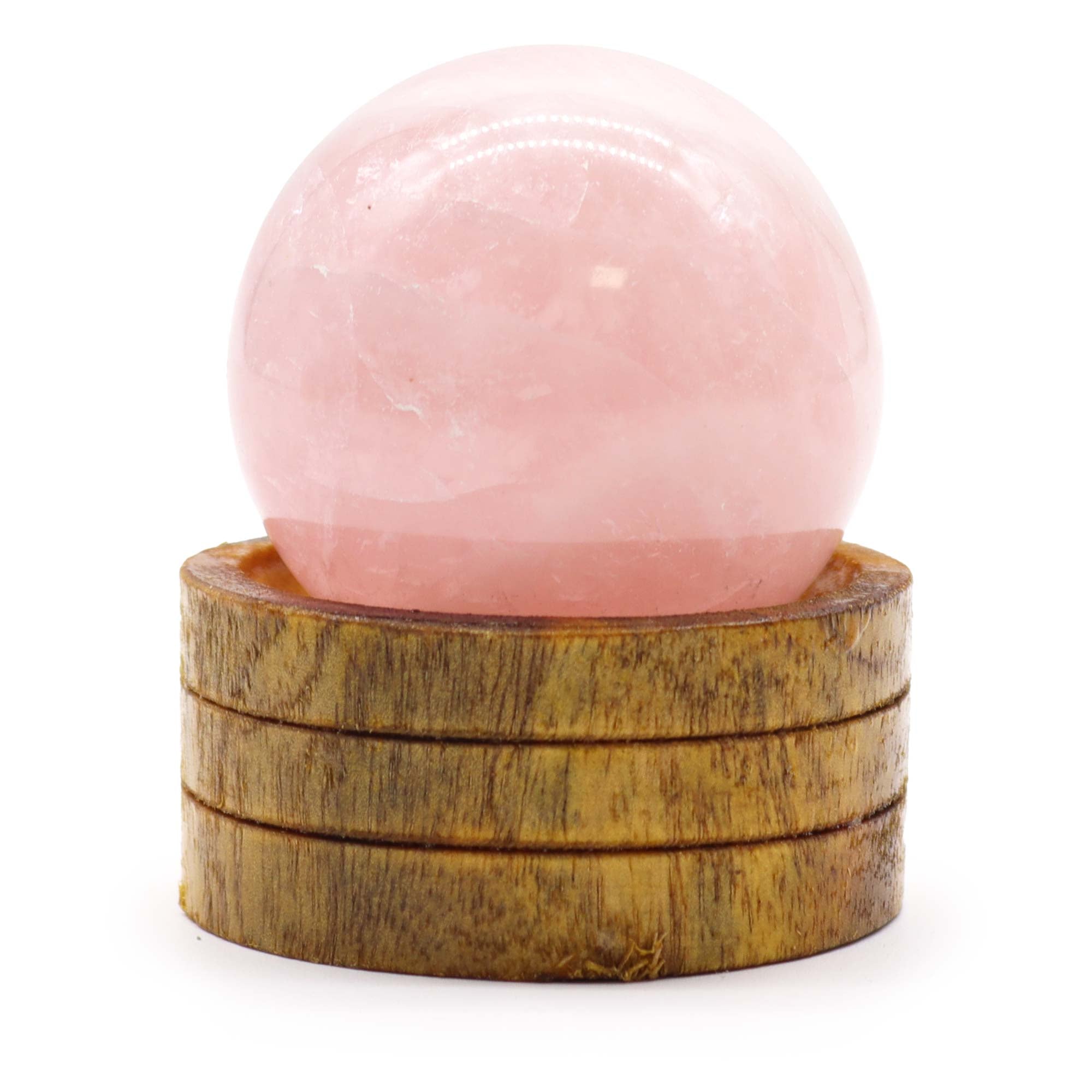 Gemstone Sphere 50mm - Rose Quartz with Stand From Witch, Please!