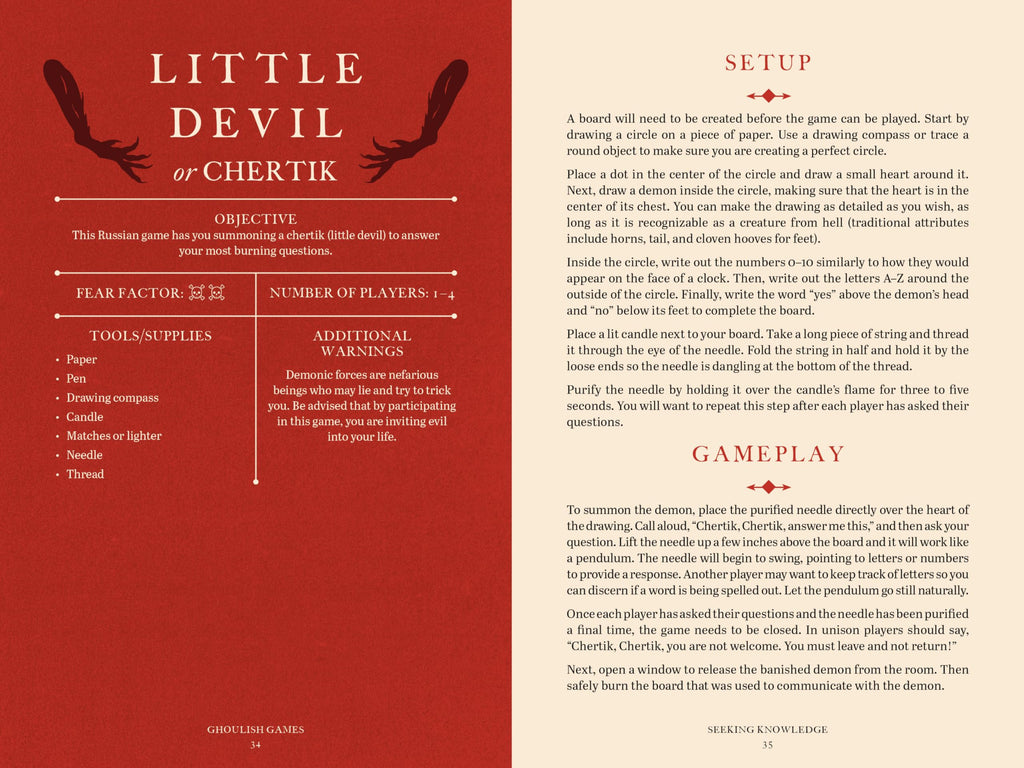 Ghoulish Games : Dark Rituals and Supernatural Challenges from Around the World