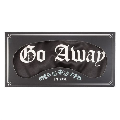 Go Away Gothic Satin Sleep Mask From Witch, Please!