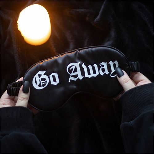 Go Away Gothic Satin Sleep Mask From Witch, Please!