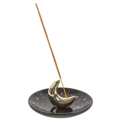 Gold Crescent Moon Incense Stick Holder at Witch, Please!.