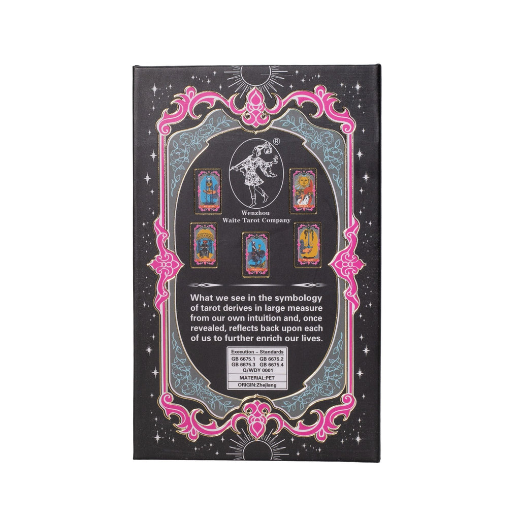 Gold Foil Tarot Card Set - with booklet Cards & Reading Cloths