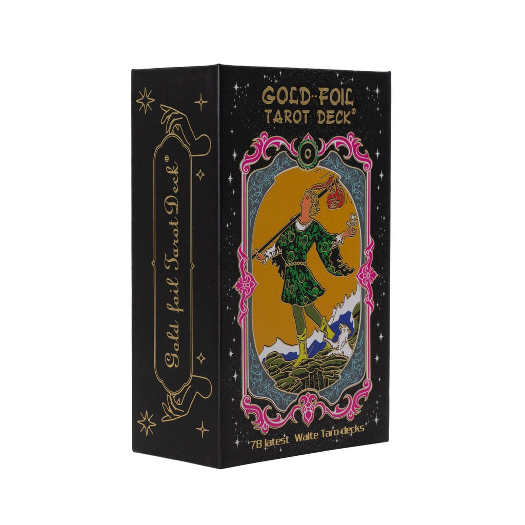 Gold Foil Tarot Card Set - with booklet Cards & Reading Cloths