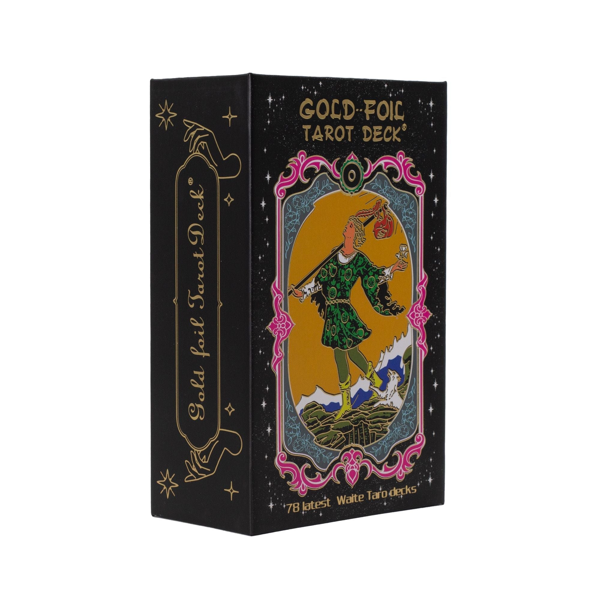 Gold Foil Tarot Card Set - with booklet Cards & Reading Cloths
