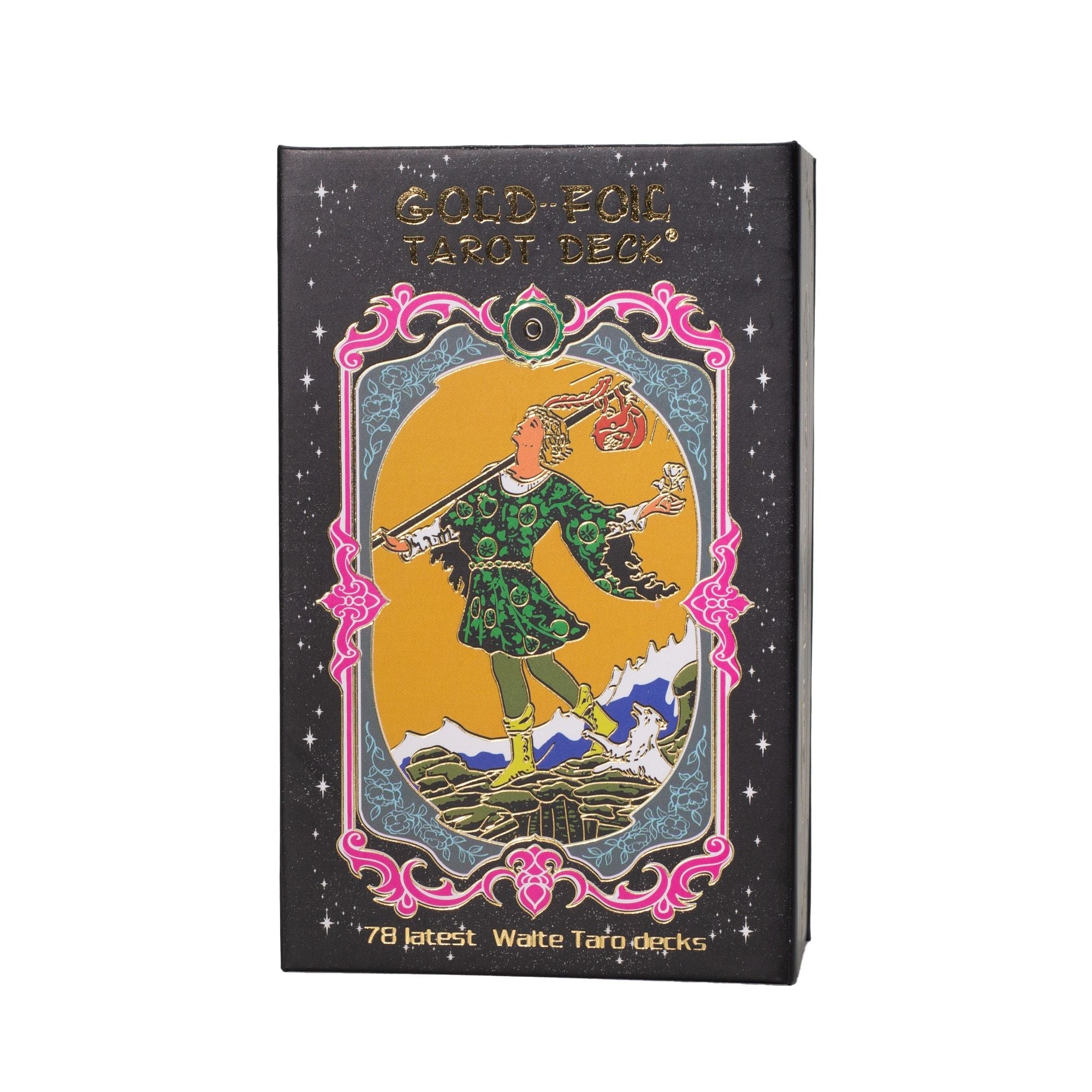 Gold Foil Tarot Card Set - with booklet Cards & Reading Cloths