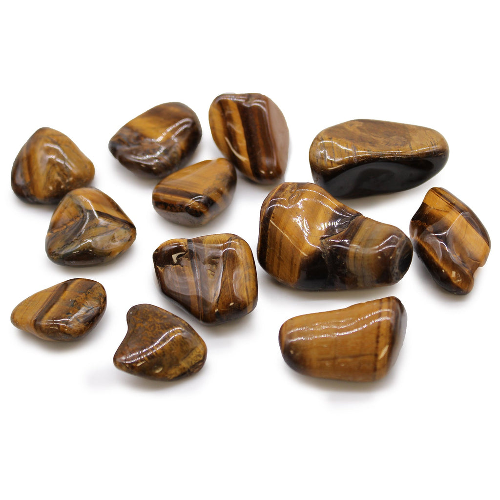 Medium African Tumble Stones - Tigers Eye - Golden From Witch, Please!