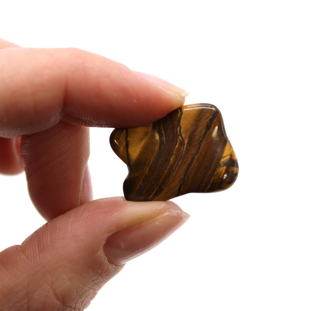 Small African Tumble Stones - Tigers Eye - Golden From Witch, Please!