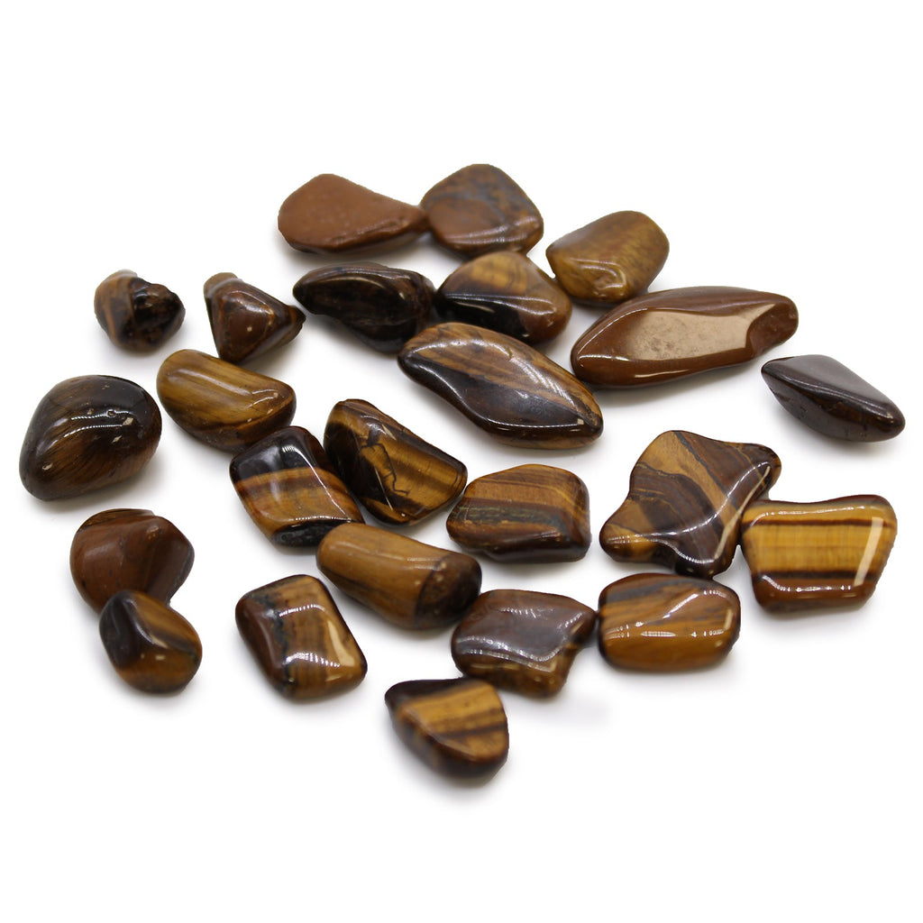 Small African Tumble Stones - Tigers Eye - Golden From Witch, Please!