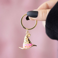 Good Witch Alloy Hat Keyring