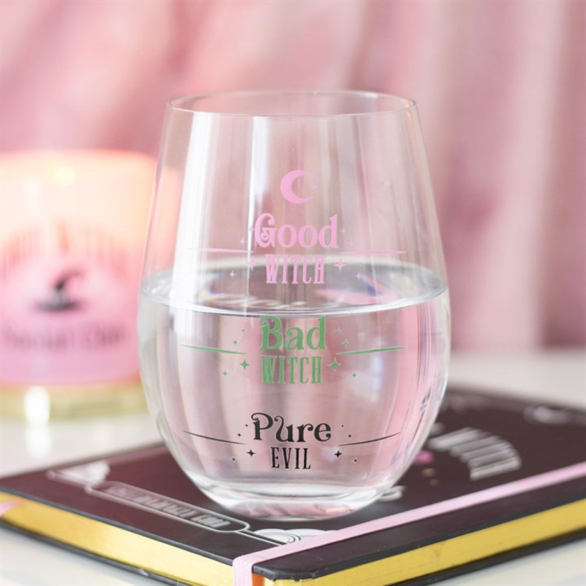 Good Witch Bad Stemless Glass